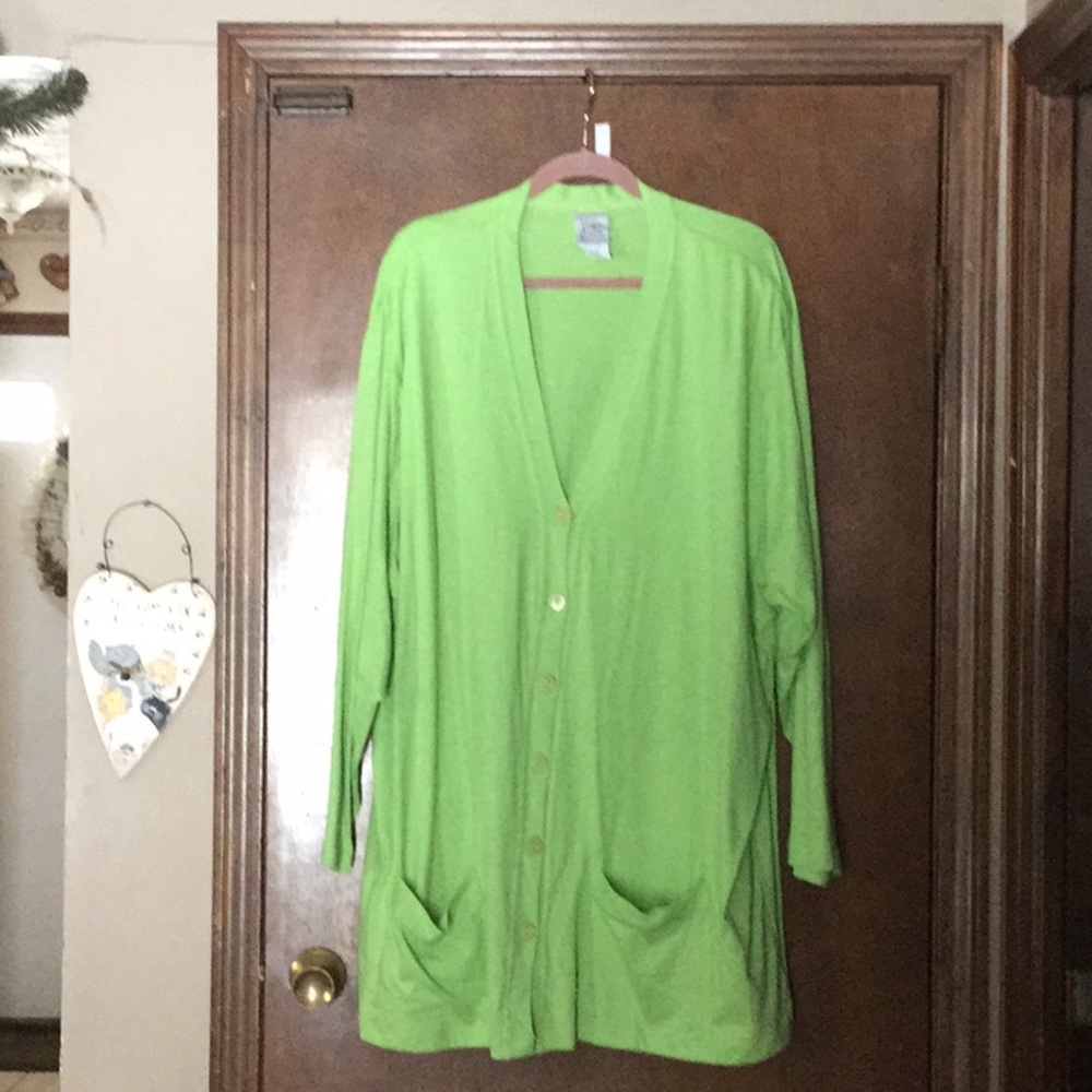 Light green cotton sweater
